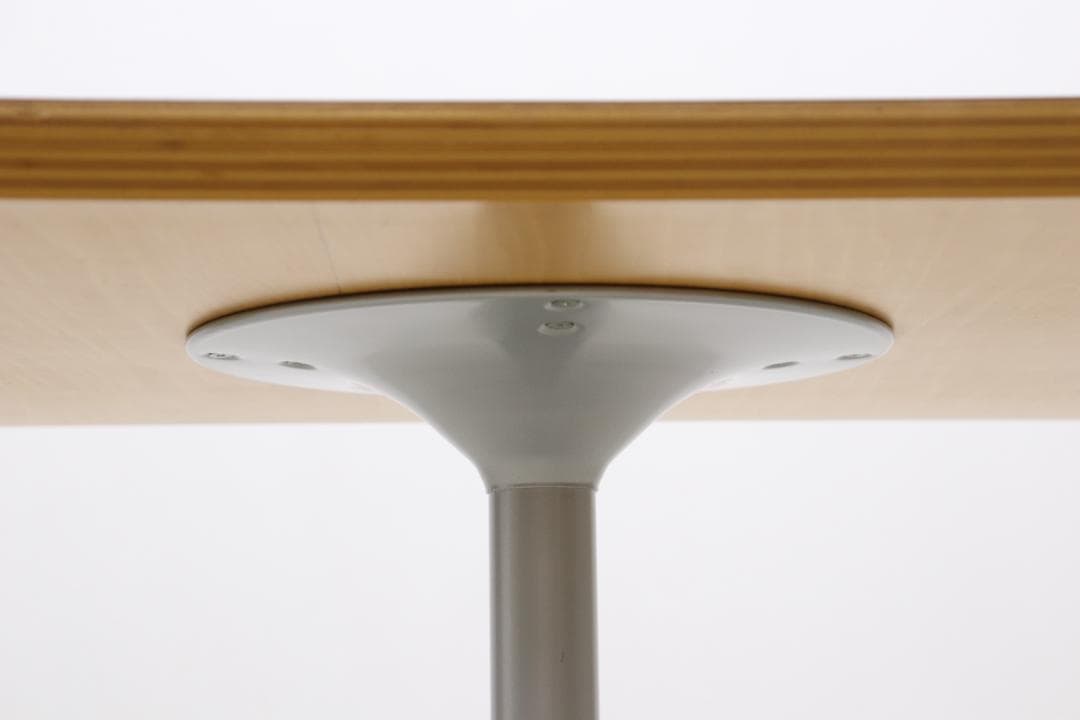 在庫2台 D&Department カフェテーブル ホワイト ナチュラル