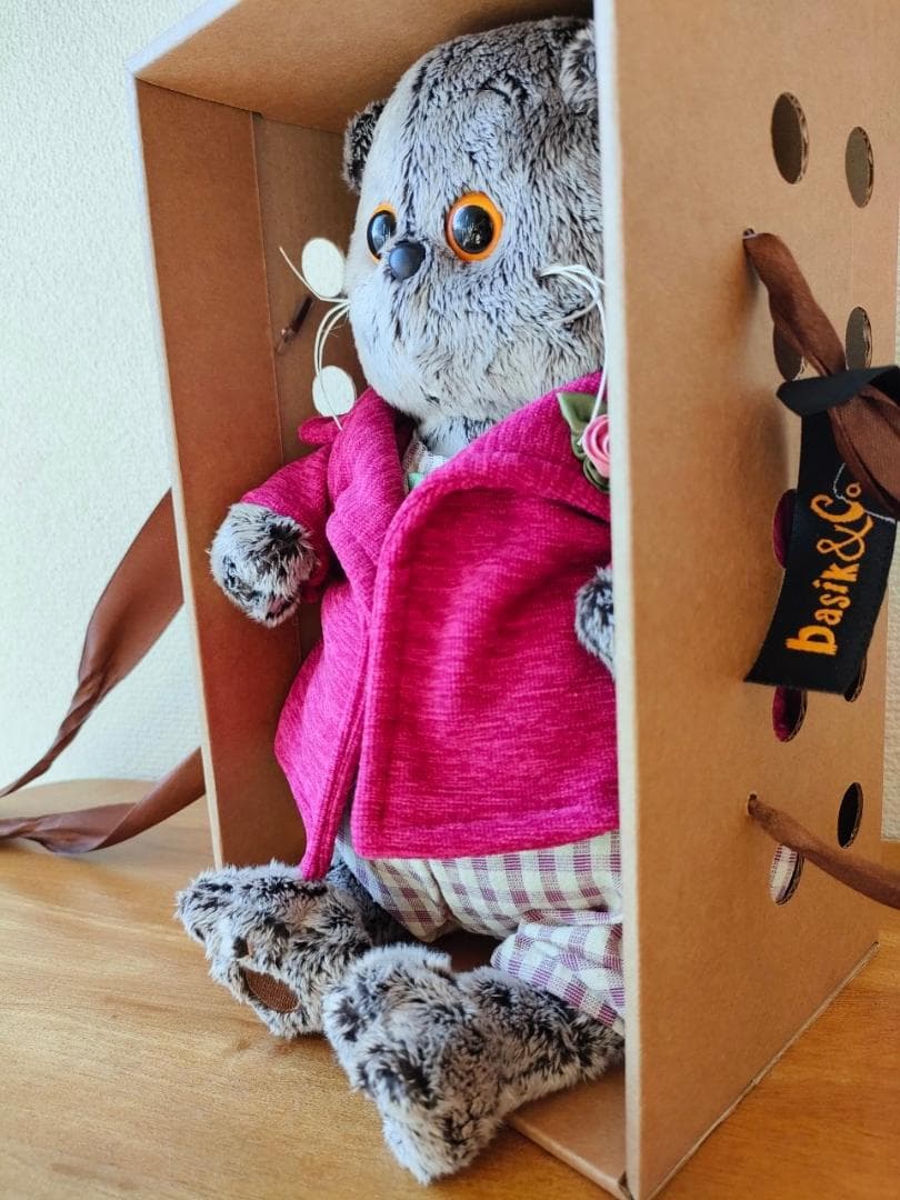 【BBB101】22cm ブディーバーサ ぬいぐるみ バーシック　蝶ネクタイ