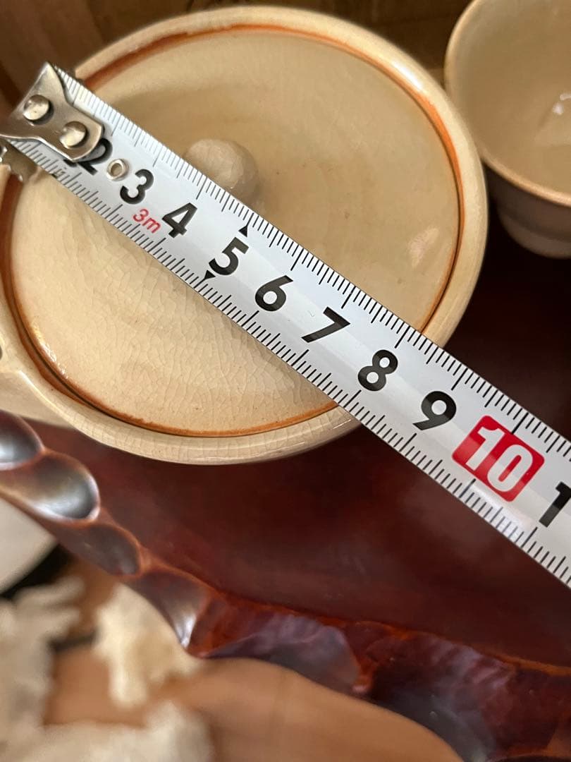 煎茶道具 煎茶器セット 萩焼 坂田泥華 6客