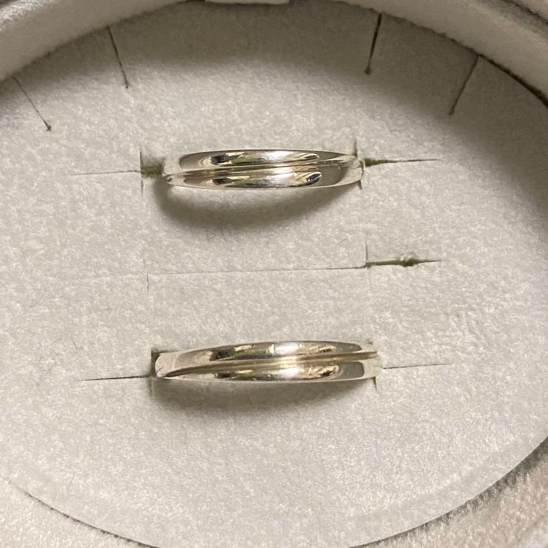 4°Cシルバーペアリング 8号、12号 私的刻印無し