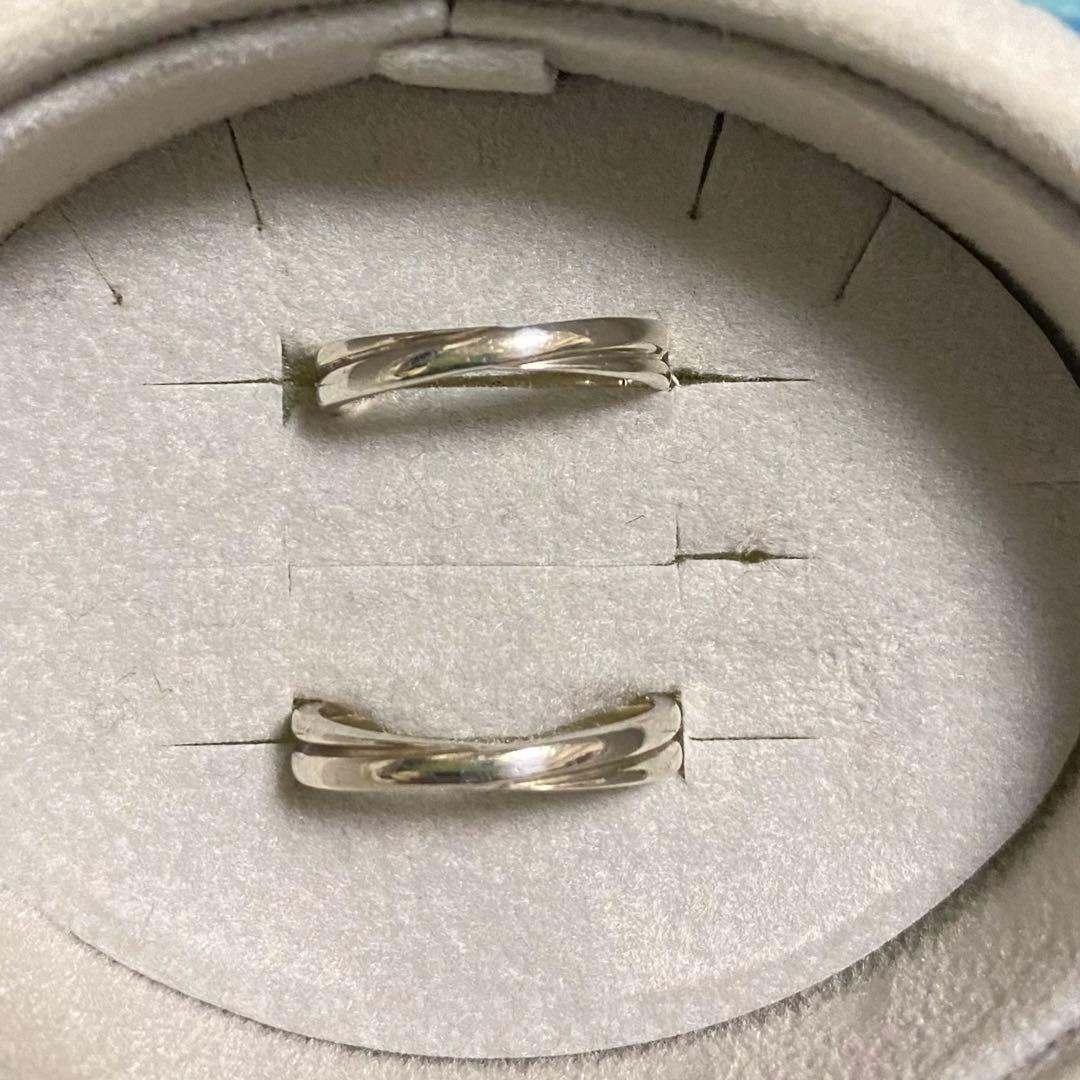 4°Cシルバーペアリング 8号、12号 私的刻印無し