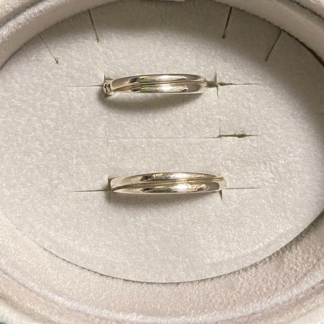 4°Cシルバーペアリング 8号、12号 私的刻印無し