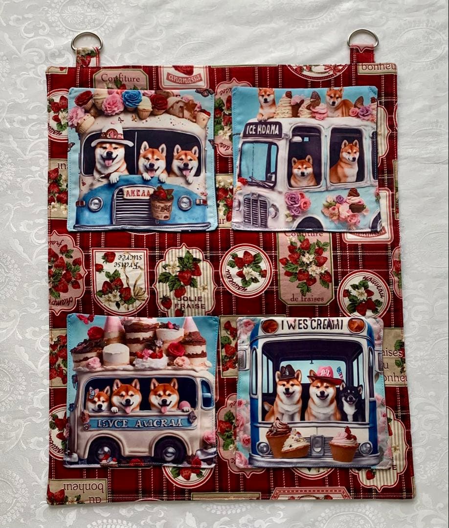 豆柴助　柴ちゃん　トートバッグ　小物入れ