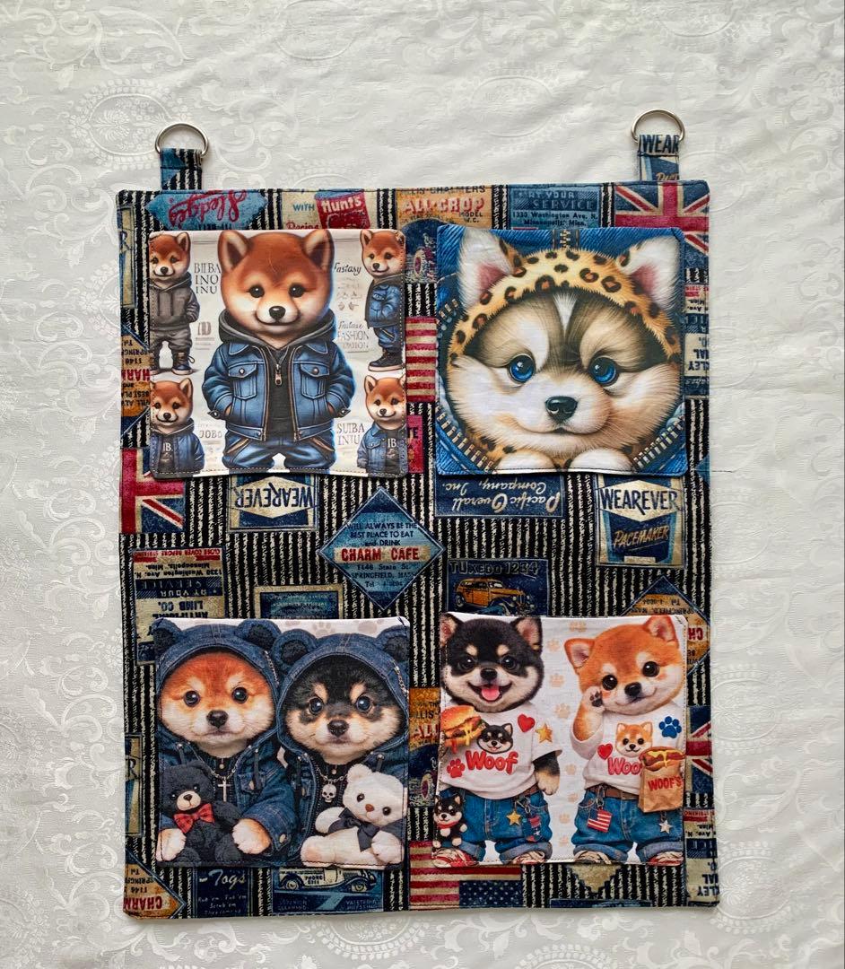 豆柴助　柴ちゃん　トートバッグ　小物入れ