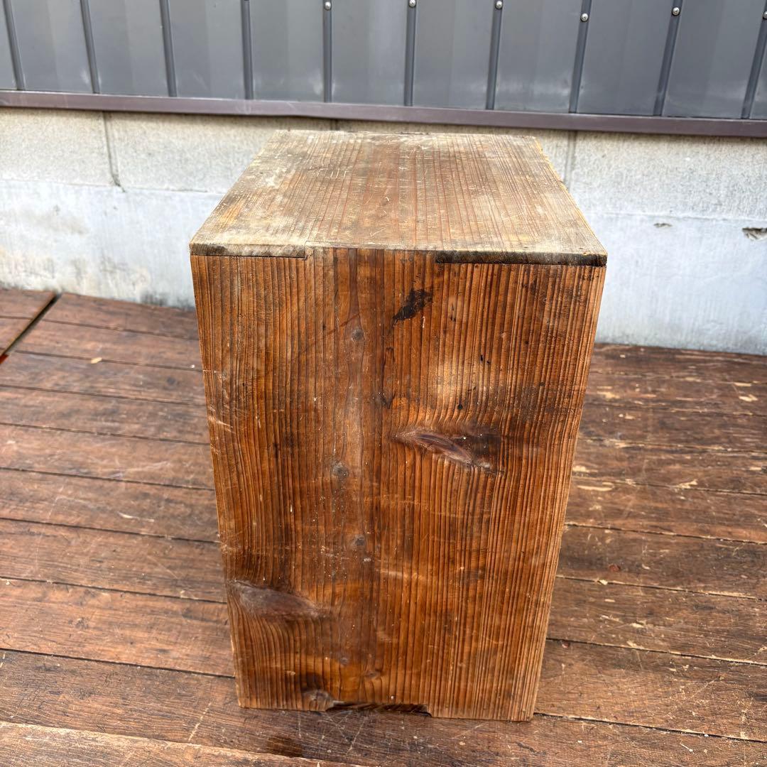 C1 昭和レトロ 古道具 木製棚 飾り棚 ディスプレイラック レトロ収納 6マス