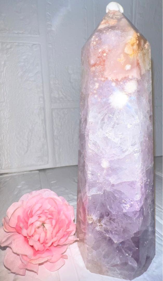 ⑱ピンクアメジスト♥️タワー♥️チェリーブロッサム♥️桜瑪瑙♥️花瑪瑙♥️フラワーアゲート