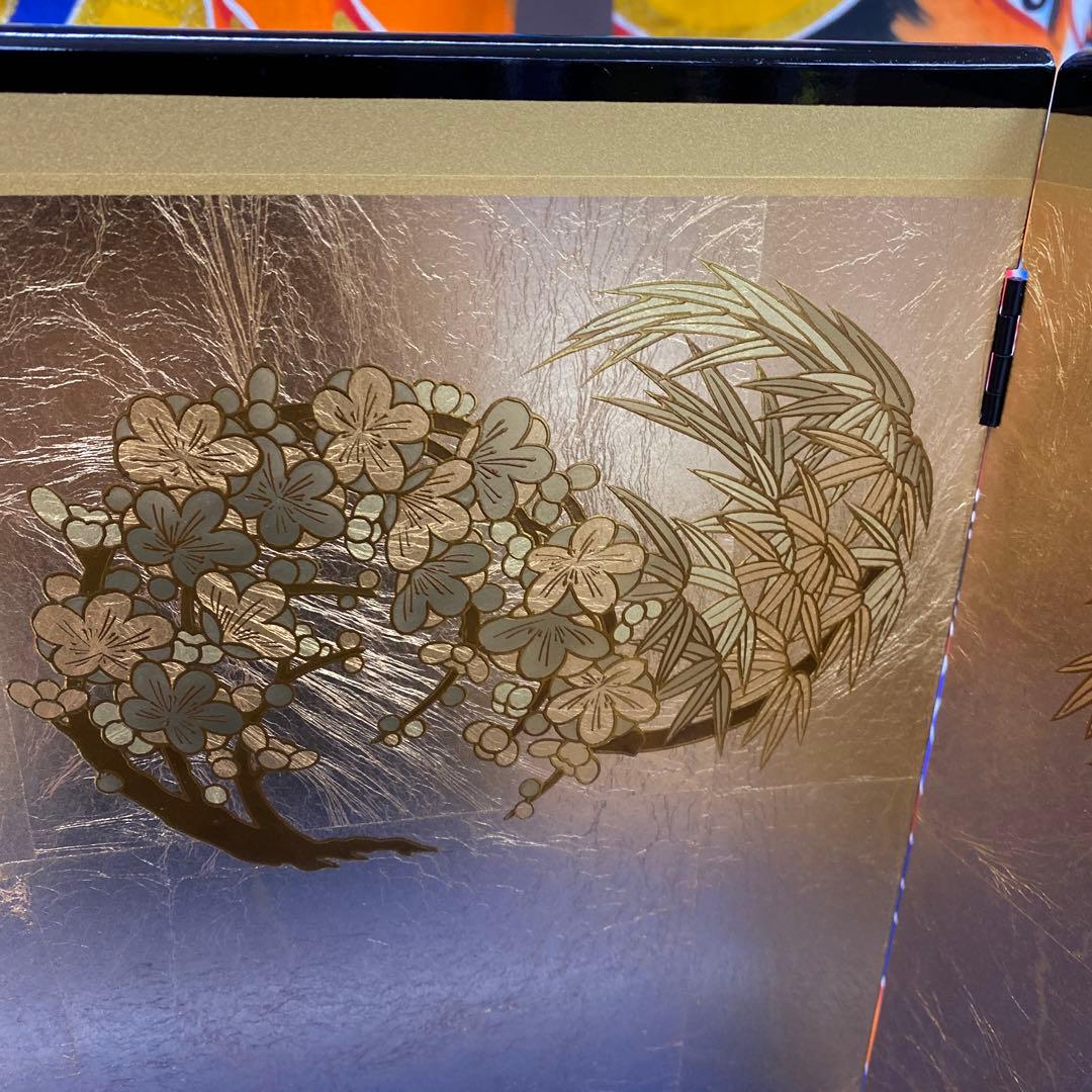 高級金箔押★松竹梅★屏風p