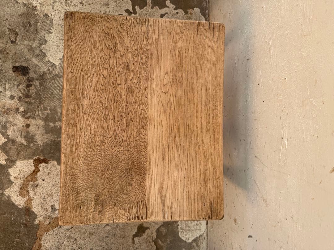 ビンテージ　サイドテーブル ベッドサイドテーブル　スツール　剥離