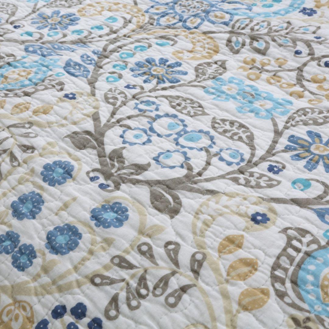 キルトベッドカバー3点セット綿マルチカバー キルティング 806