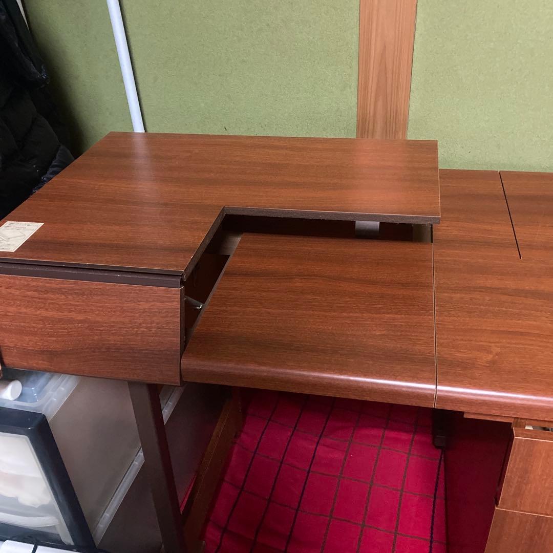 ブラザー brother ミシン台 コンパクト キャビネット 昭和 レトロ 木製