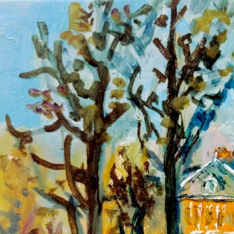 ☆ 高橋益之 ☆「 秋の道庁」油絵 　F３号サイズ 　新品！