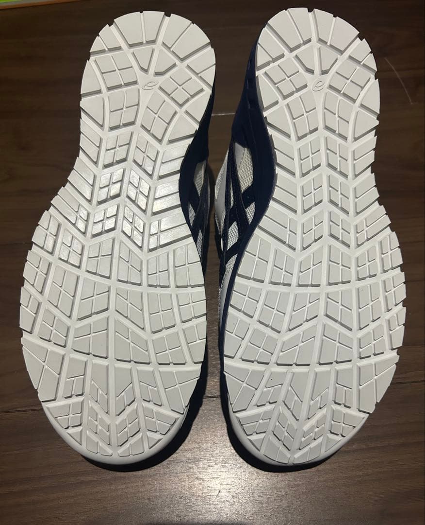 asics BOA 安全靴 ホワイト/ネイビー