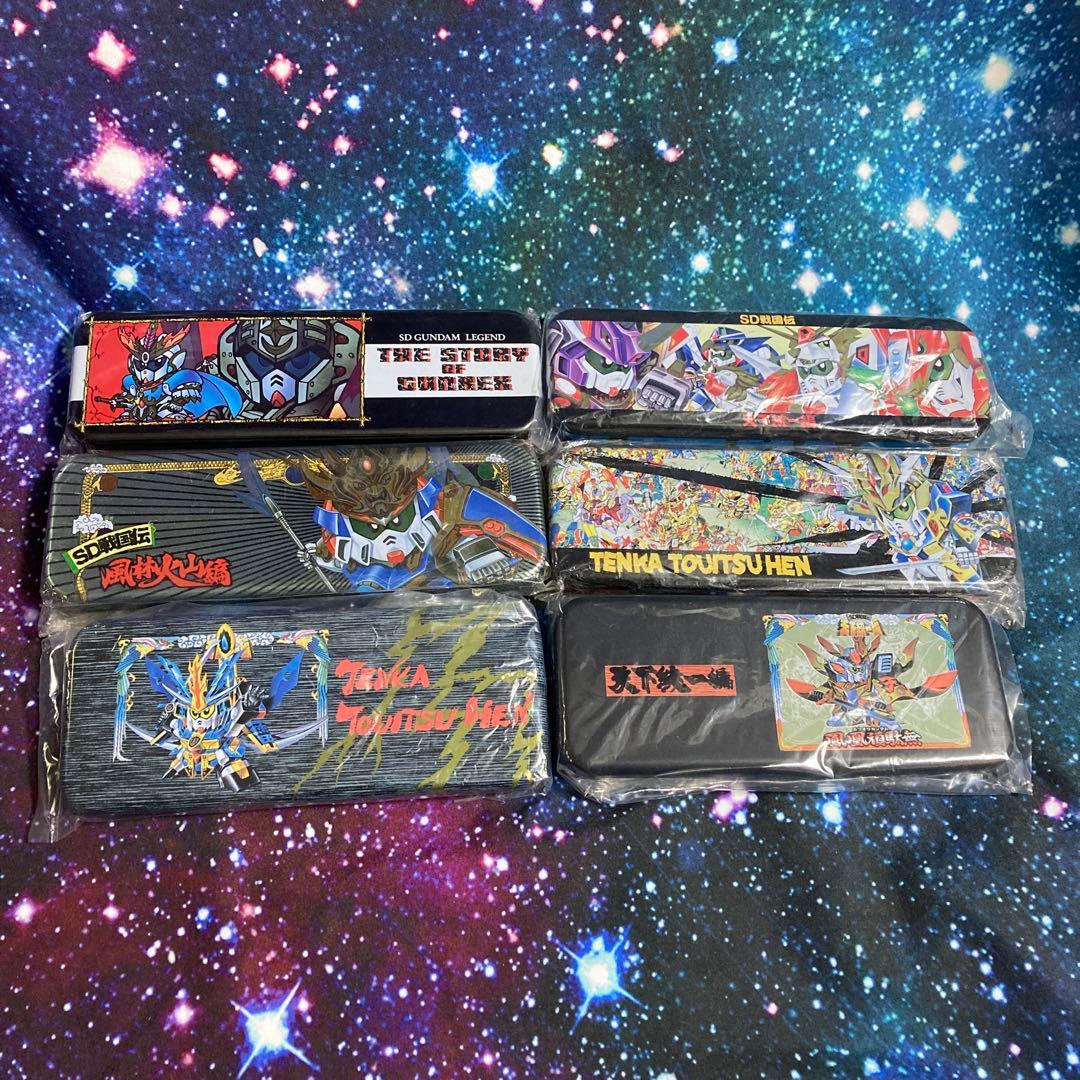 SDガンダムの缶ペンセット（ナイトガンダム、武者ガンダム ペンケース