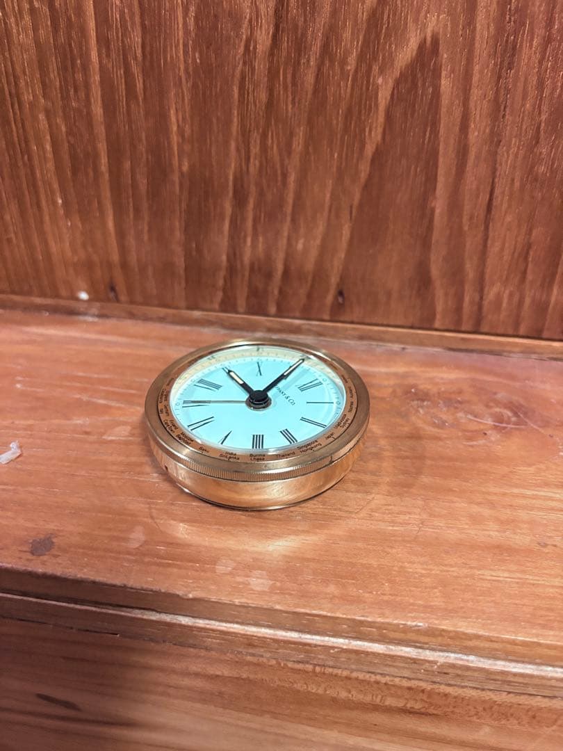 ティファニー 置時計 ホワイト文字盤 Tiffany アンティーク 目覚まし時計