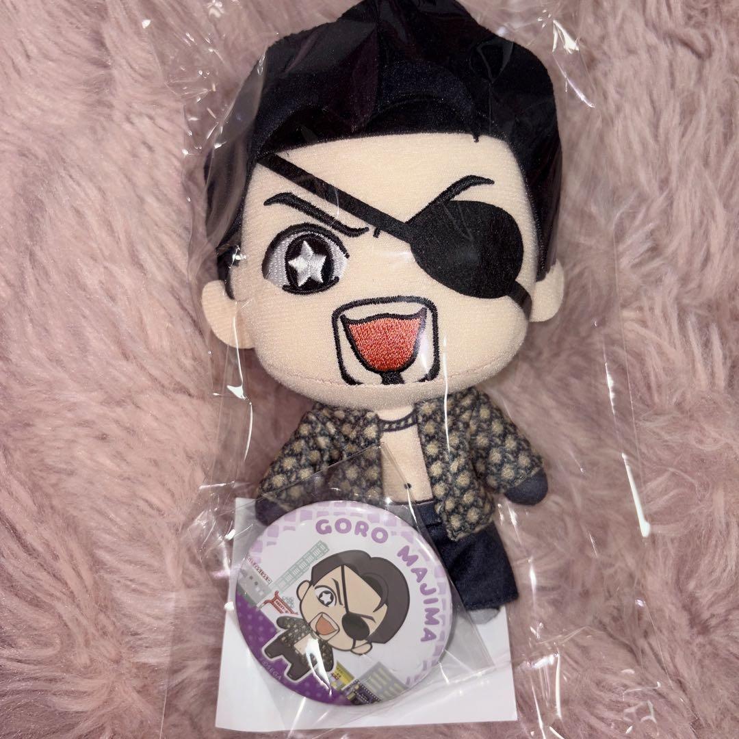 新品未開封 龍が如く 真島吾朗 ぬいぐるみ&缶バッジセット - メルカリ