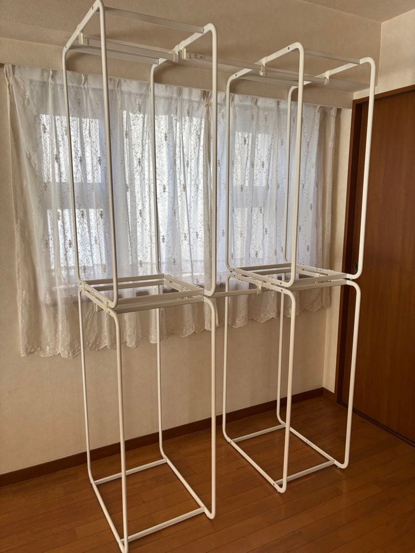 IKEA ホワイトメタルラック オープンフレーム