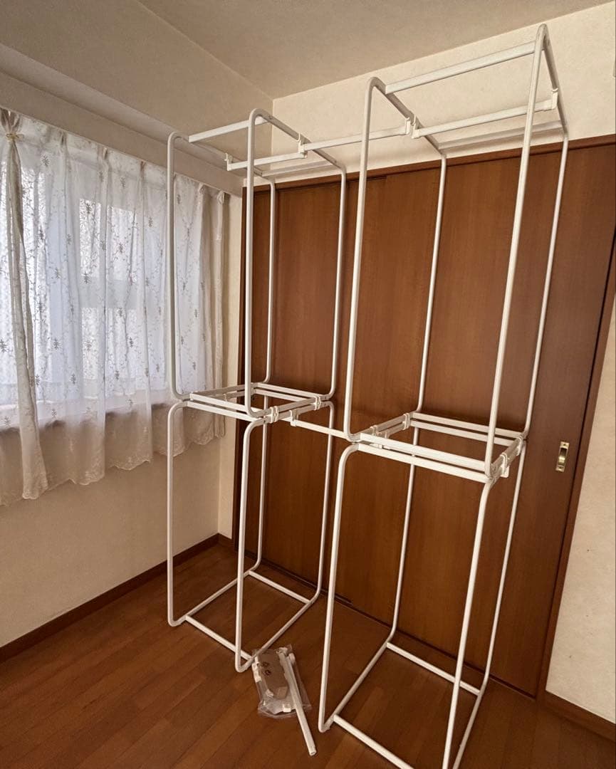 IKEA ホワイトメタルラック オープンフレーム