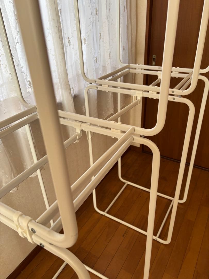 IKEA ホワイトメタルラック オープンフレーム