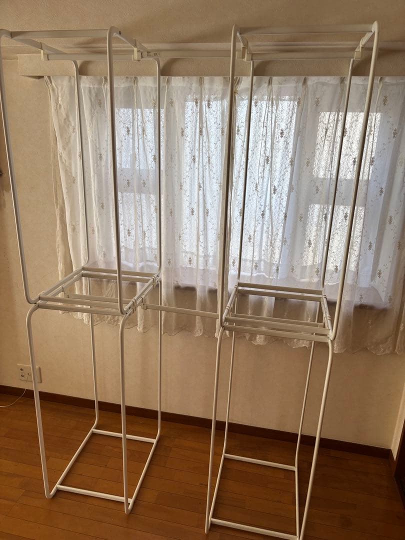 IKEA ホワイトメタルラック オープンフレーム