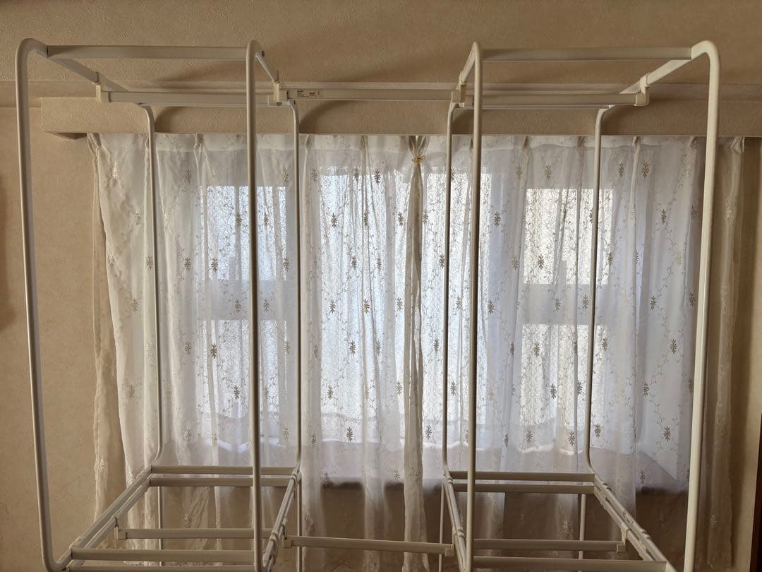 IKEA ホワイトメタルラック オープンフレーム