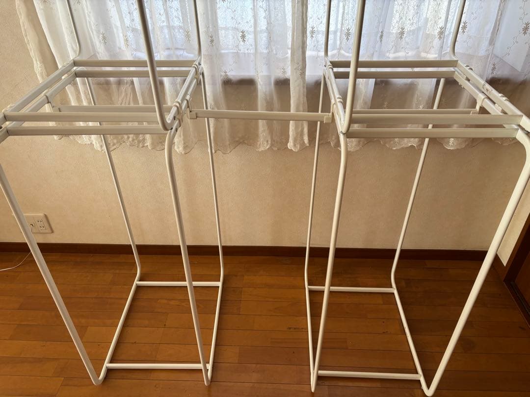 IKEA ホワイトメタルラック オープンフレーム
