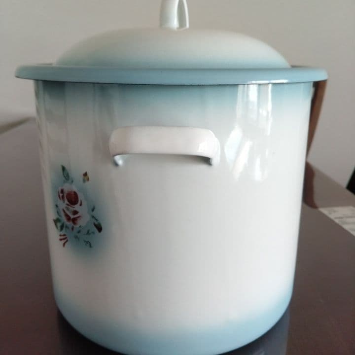 イマン プリンセスローズ ライス缶 ブルー 稀少 特大 美品