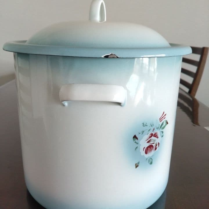 イマン プリンセスローズ ライス缶 ブルー 稀少 特大 美品