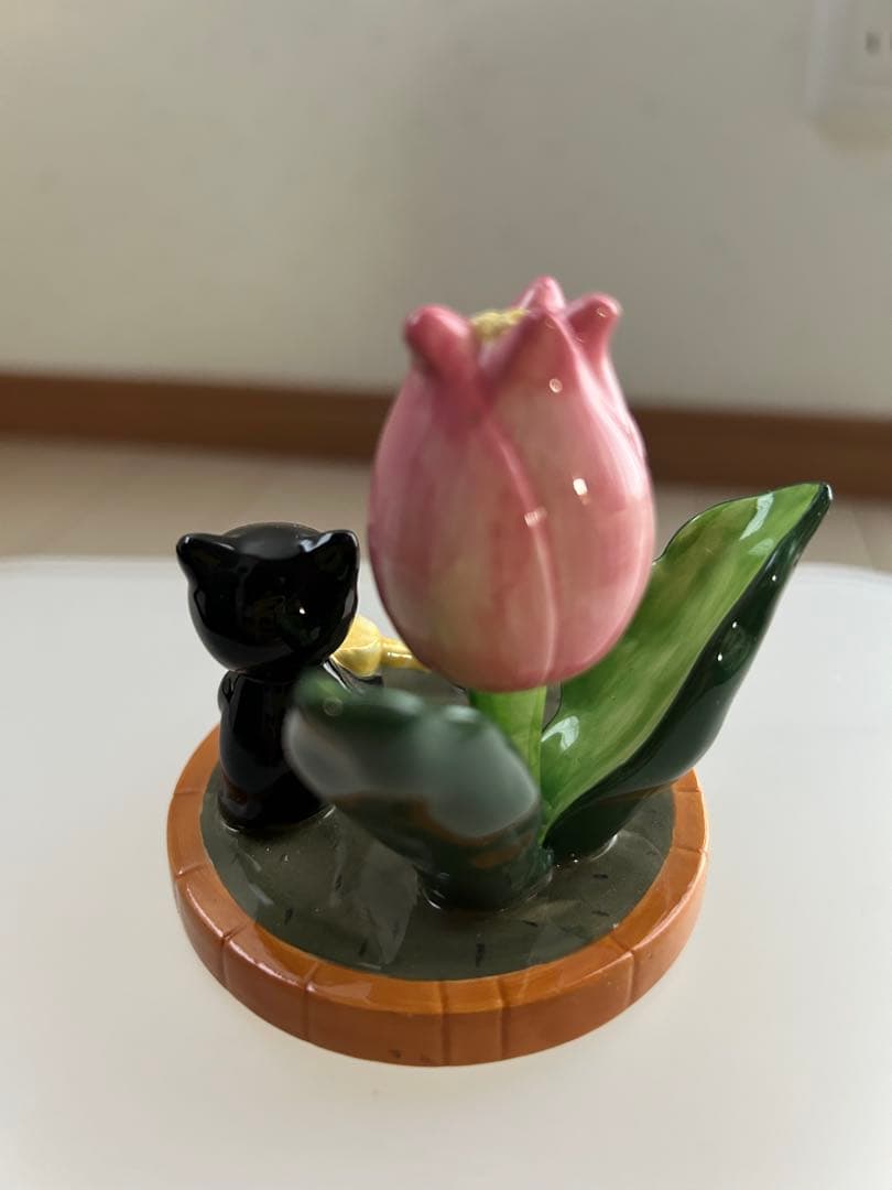 陶器製 猫とねずみの置物９個＋おまけ１個 ベルメゾン