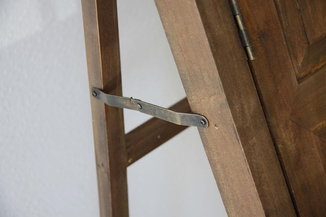 ドア型ミラー☆ライトブラウン　ミラー　ドアミラー　スタンドミラー　壁掛け　姿見