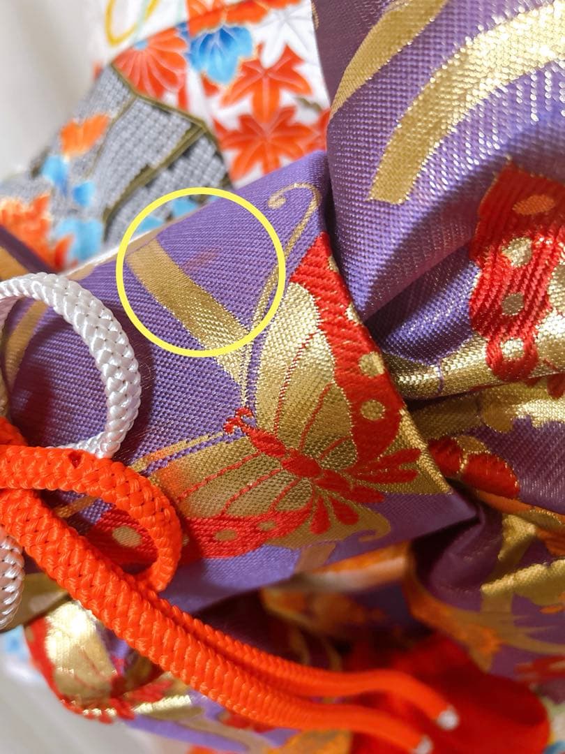 正絹レトロ着物♡七五三　7歳　女の子　フルセット　一式　白系