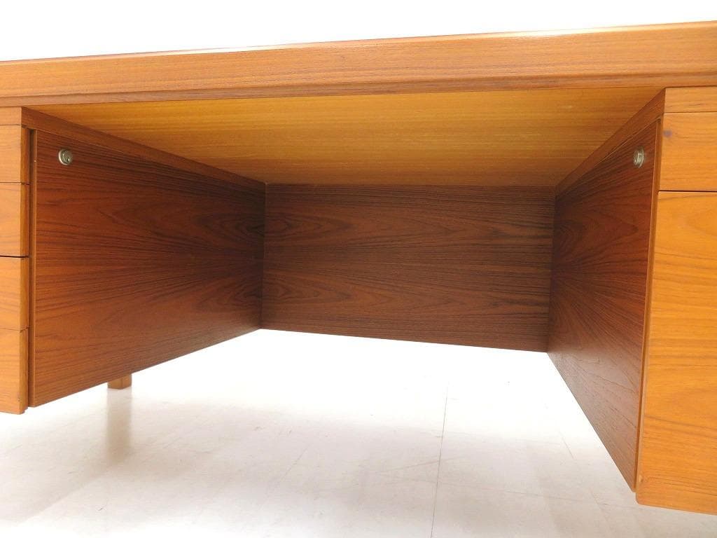 展示品　天童木工　ローズウッド　両袖デスク　両袖机　モダン　ミッドセンチュリー