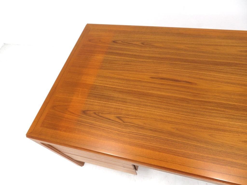 展示品　天童木工　ローズウッド　両袖デスク　両袖机　モダン　ミッドセンチュリー