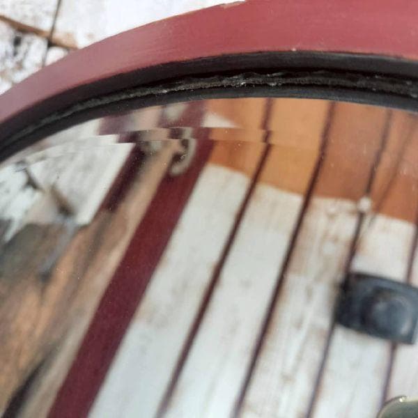 50-60s ヴィンテージ ウッドフレーム ウォールミラー 木枠 壁掛け鏡