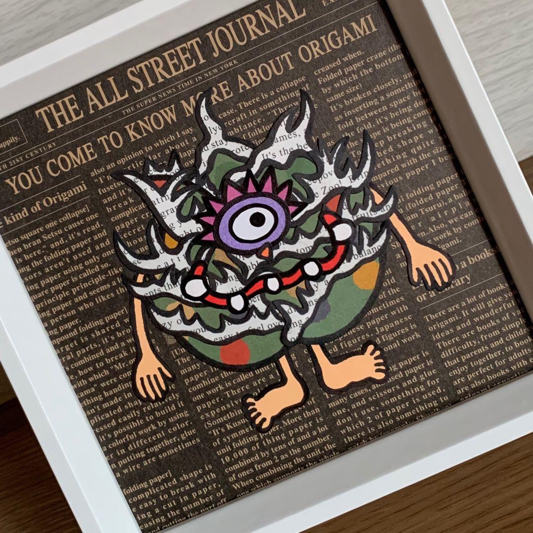 【原画作品】★貼り絵★アガベチタノタ