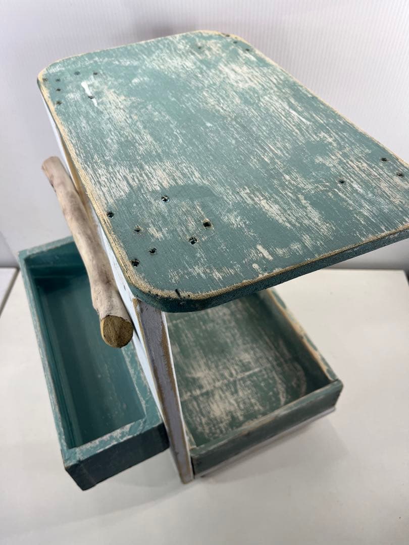 ③サイドテーブルワゴン 流木インテリア リメイク家具 DIY ハンドメイド