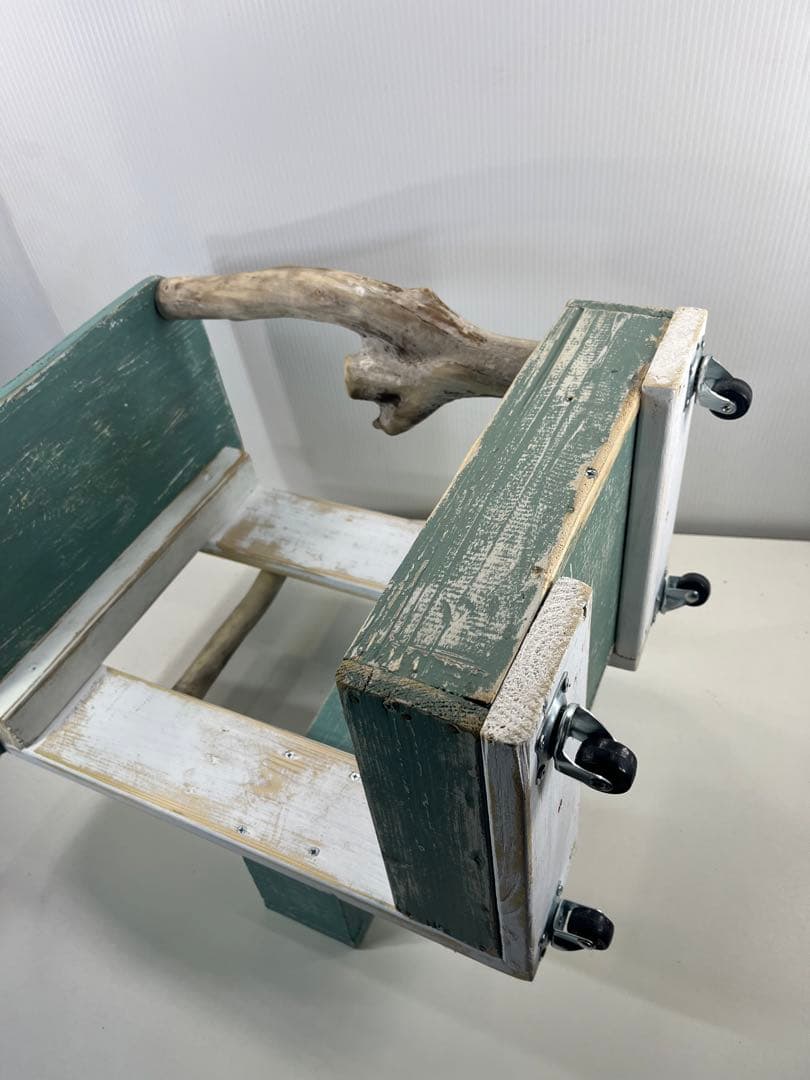 ③サイドテーブルワゴン 流木インテリア リメイク家具 DIY ハンドメイド