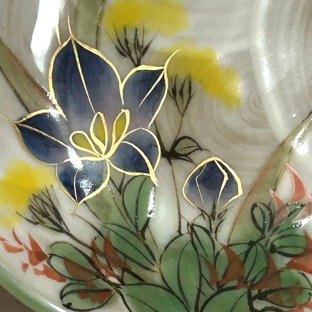 【元箱　未使用】京焼　清水焼　陶葊　陶あん　花変り　銘々皿　5枚揃