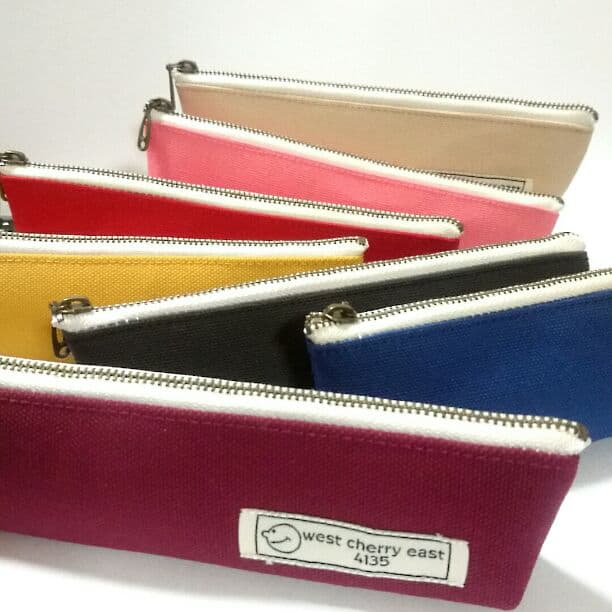 ペンケース 筆箱 赤 レッド