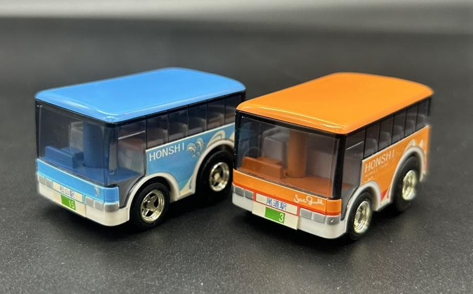 箱付き】広島県 尾道市 本四バス開発 バス チョロQ 2種セット 中古