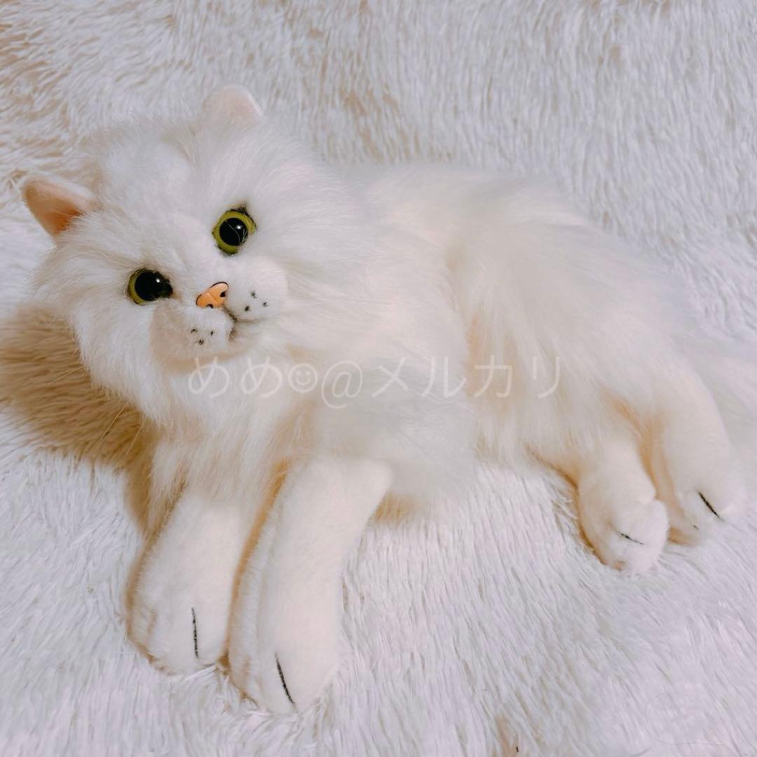 吉徳 リアル 白猫 ペルシャ猫 ぬいぐるみ - メルカリ