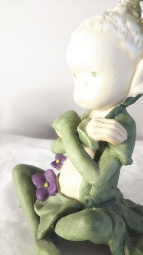 希少・美品｜与勇輝 森の妖精 ニングル 陶器人形｜高約17cm 絶版 フィギュア