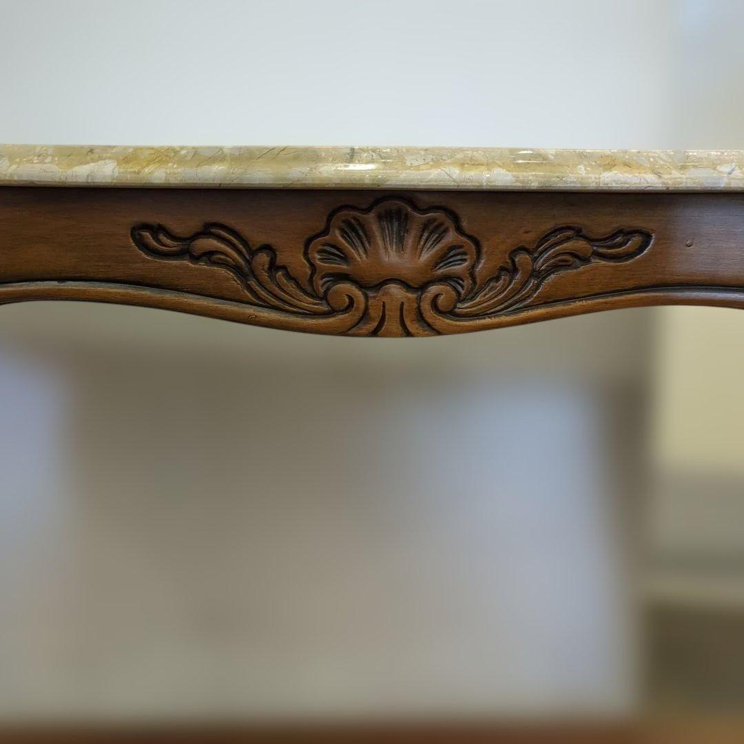 クラシックスタイル サイドテーブル　大理石　猫脚　机　テーブル