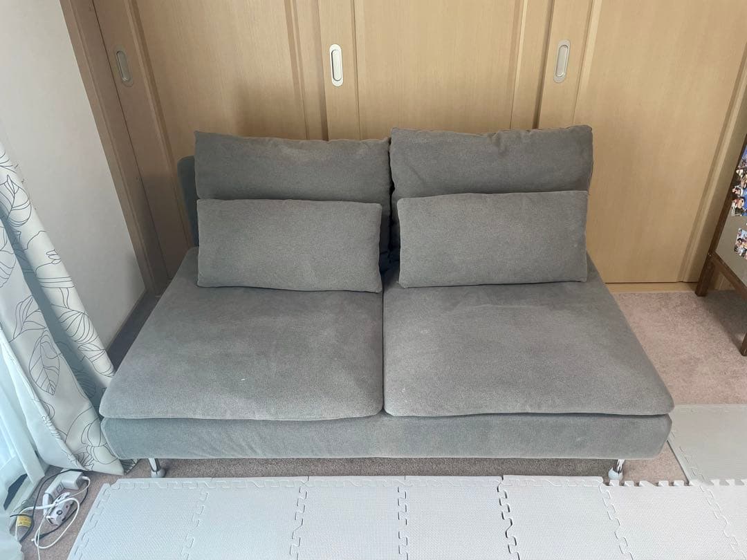 【送料無料】ソーデンハムン コンパクト ソファIKEA イケア ダークグレー