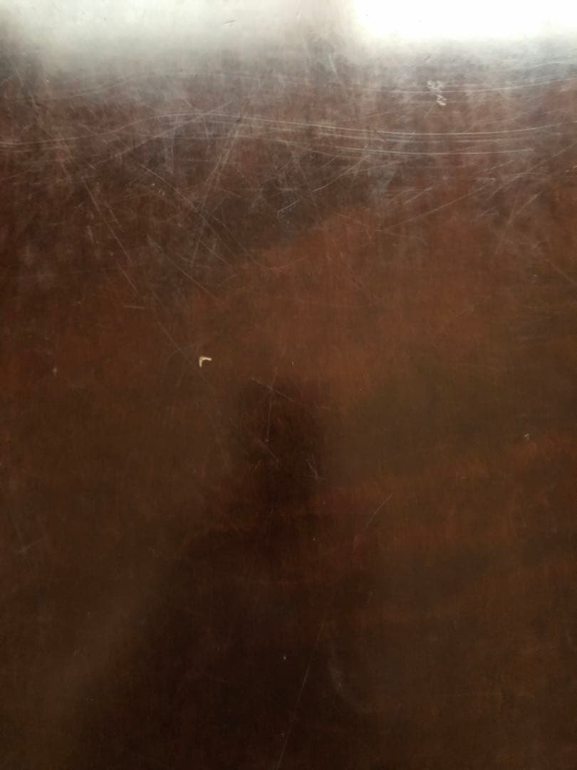 和モダン　テーブル　座卓　1.2M 正方形　濃茶