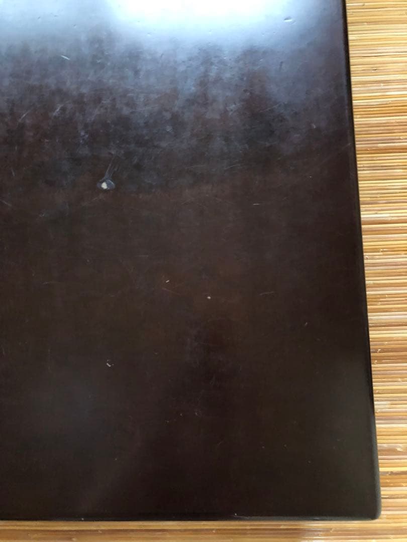 和モダン　テーブル　座卓　1.2M 正方形　濃茶