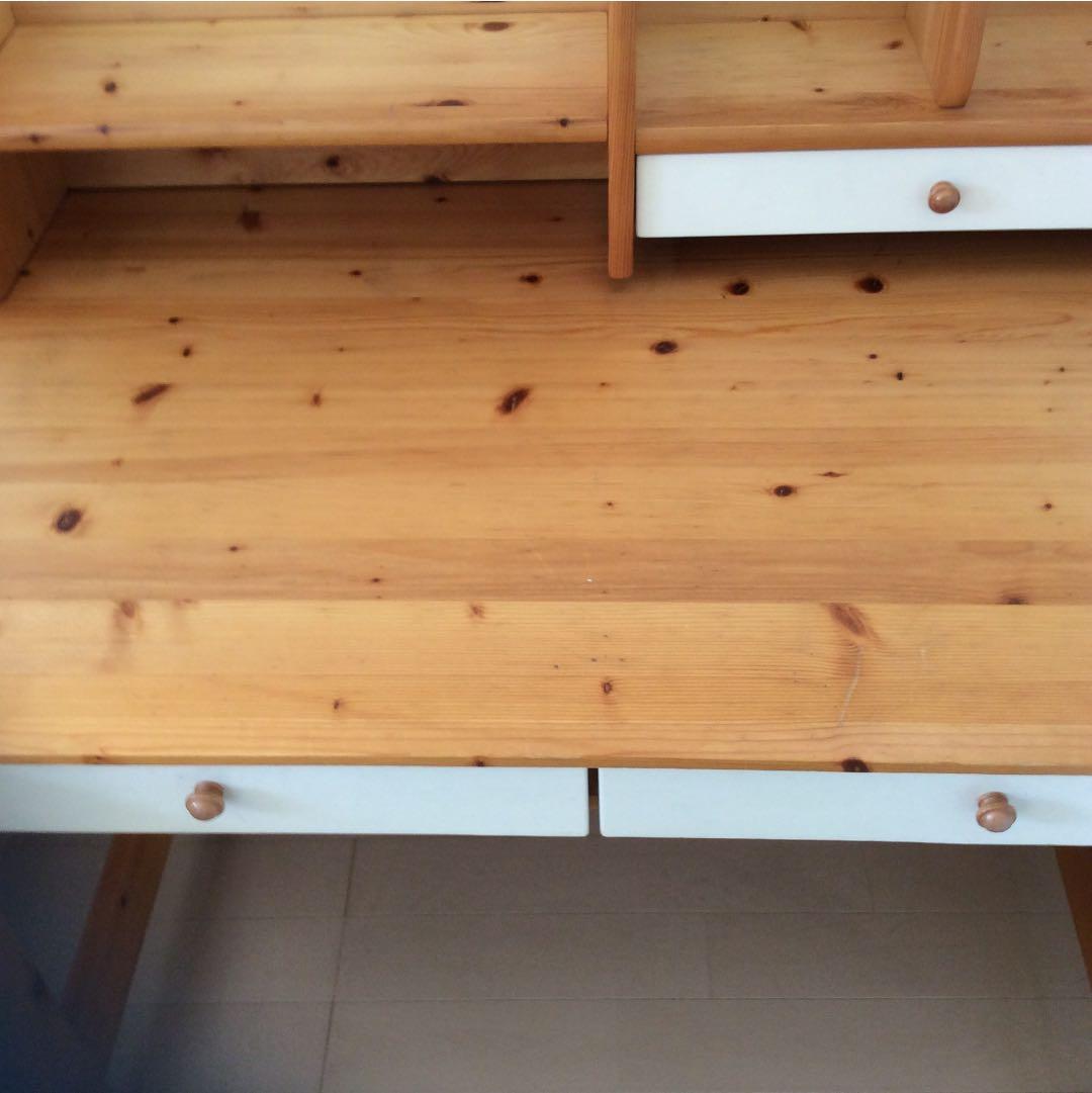 木製机（本棚付き）