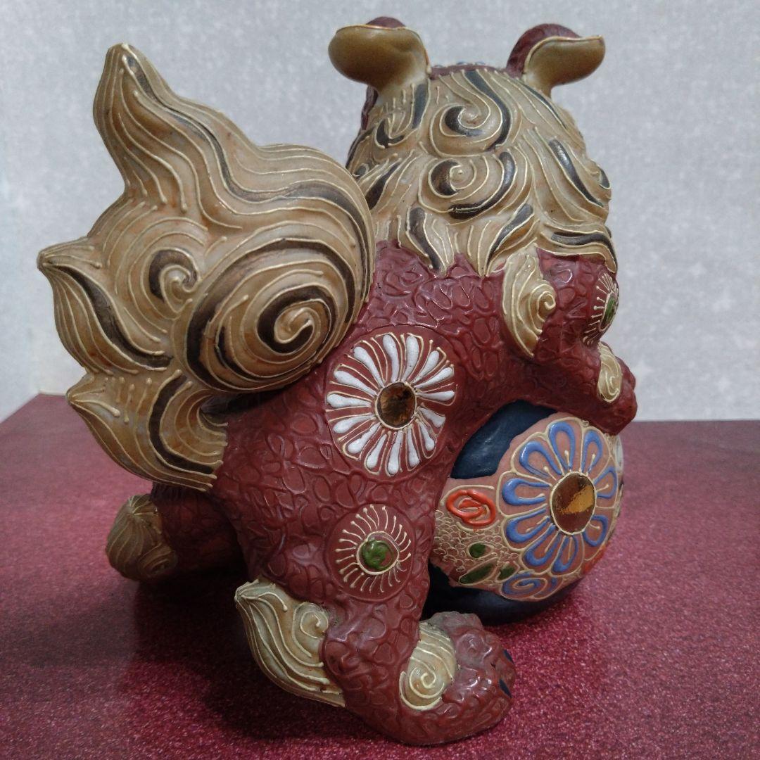 九谷焼 玉乗り獅子 置物 - メルカリ