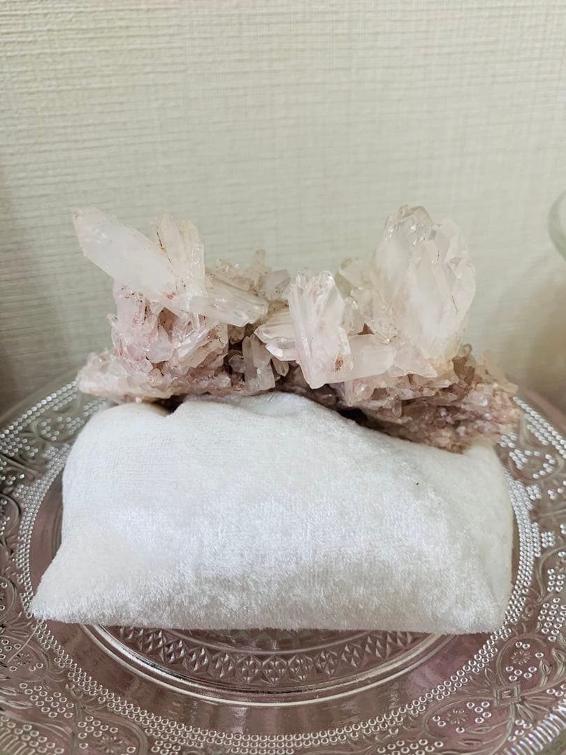 ⭐︎天然石⭐︎超レア⭐︎原石⭐︎コロンビア産⭐︎ピンクレムリアンファーデン⭐︎クラスター⭐︎