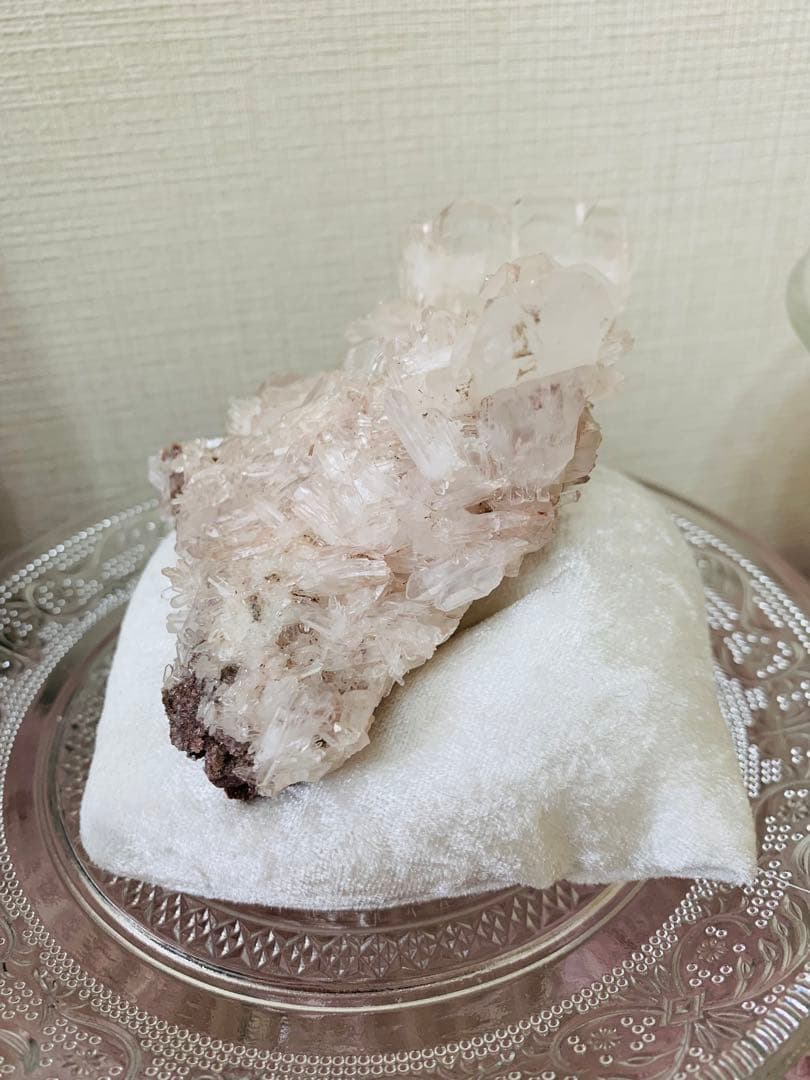 ⭐︎天然石⭐︎超レア⭐︎原石⭐︎コロンビア産⭐︎ピンクレムリアンファーデン⭐︎クラスター⭐︎