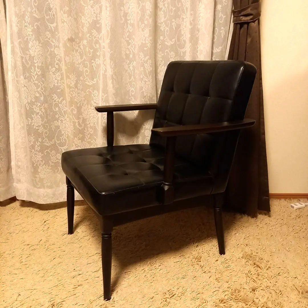 カリモク風　　ソファー　ブラック